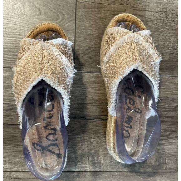 Sam Edelman Cream Textured Sandals - Picture 3 of 7